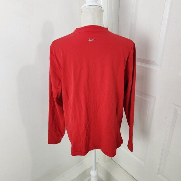 Nike Jacket Womens 1X Red Yoga Luxe Fitted Dry Fit Studio Practice Full Zip New - Picture 15 of 16